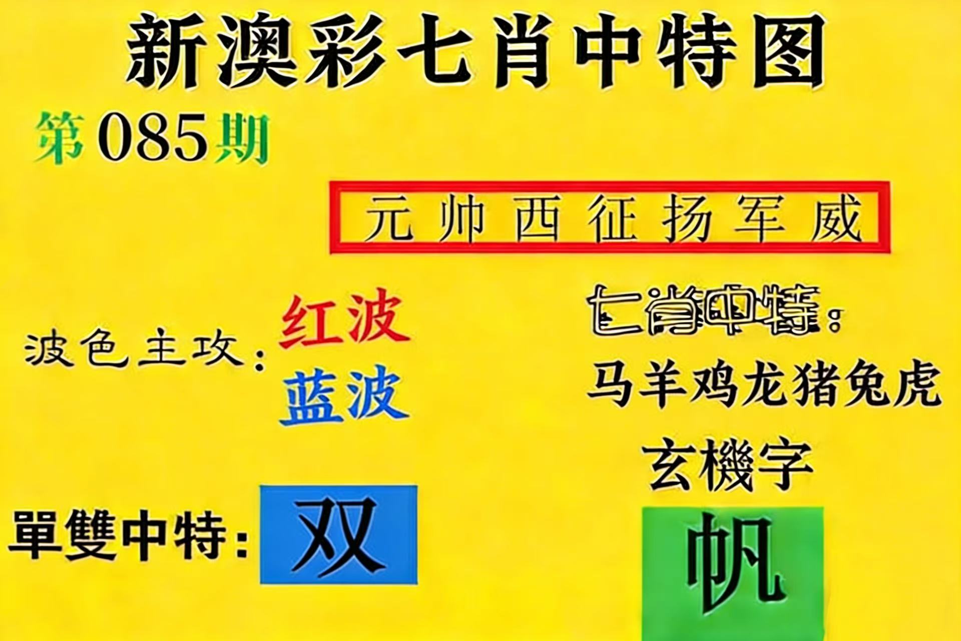 第085期【七肖】